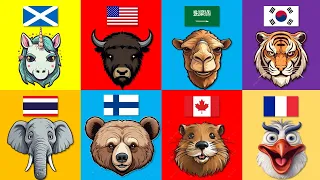 National animals of different countries | Pt.2
