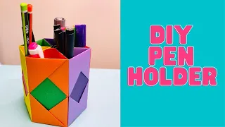 How to Make A Pen Stand | DIY Hexagonal Pen Holder