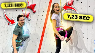 I challenge a Speed Climbing Champion ! @victoireandrier7935