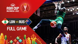 Lebanon 🇱🇧 - Australia 🇦🇺 | Final |  Basketball Full Game - #FIBAASIACUP 2022