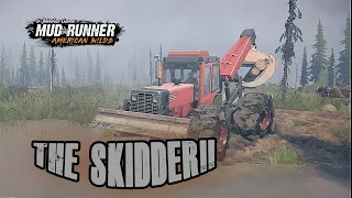 Реальная жизнь в Spin tires MudRunner Привез КИРОВЕЦ К8400 skidder