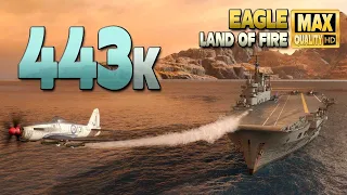 Aircraft Carrier Eagle: Glorious game on map Land of Fire - World of Warships