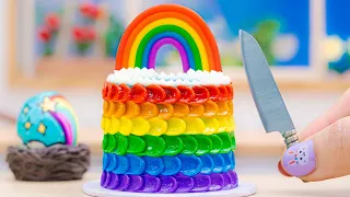 Tiny Rainbow Chocolate Cake🌈1000+ Miniature Rainbow Cake Recipe🌞Best Of Rainbow Cake Ideas