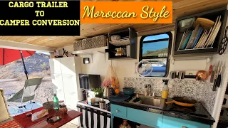 Cargo Trailer to Camper Conversion - Moroccan Style