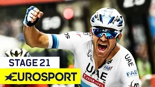 Alexander Kristoff Claims Victory at Champs-Elysees | Tour de France 2018 | Stage 21 Finish