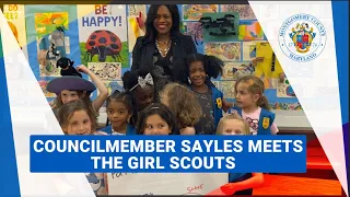 Councilmember Sayles and the Girl Scouts