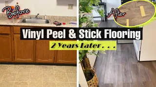 2 Year Update | Vinyl Peel & Stick Kitchen Flooring (Renter-Friendly)