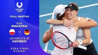 Iga Swiatek v Angelique Kerber Full Match | United Cup 2024 Final