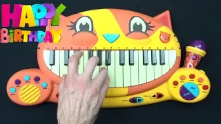 HOW TO PLAY THE HAPPY BIRTHDAY SONG ON A CAT PIANO