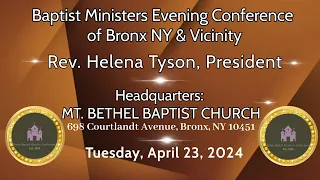 Baptist Ministers Evening Conference - April 23, 2024