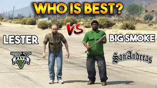 GTA: San Andreas & GTA 5. Who is best? LESTER VS BIG SMOKE?