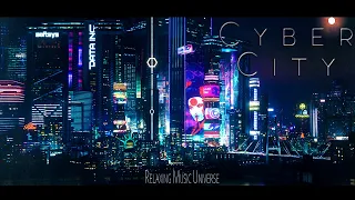 Cyber City: The Ambient Relax | Beautiful Full Moon Rain [Cyberpunk Atmosphere]