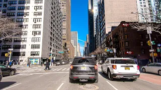New York City 4K🗽Sunny Drive To Manhattan from Queens🗽Raw Streets Of New York