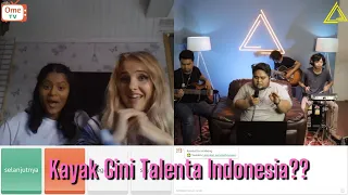 Wanita Swedia Kagum Dengan Orang Indonesia SINGING REACTION Ome.TV Internasional