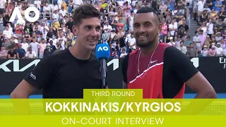 Kokkinakis/Kyrgios On-Court Interview (3R) | Australian Open 2022