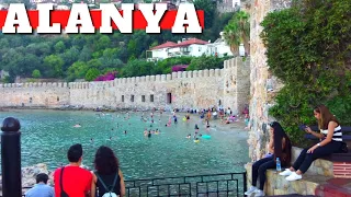 alanya street walk 2022 july ! alanya antalya turkey holiday ! turkey travel 4k video