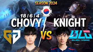 GEN Chovy vs BLG Knight - Chovy SYLAS vs Knight ORIANNA Mid - Patch 14.6 KR Ranked CHALLENGER lolrec