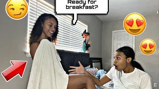 SERVING MY GIRLFRIEND BREAKFAST WHILE WEARING NO CLOTHES *SHE GOT TURNED…*