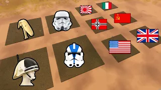 5 MILLION of Every WW2 Army VS Every STAR WARS Army! - UEBS 2: Ultimate Epic Battle Simulator 2