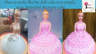 Doll Cake !!! How to make Barbie doll cake design ! very easy idea