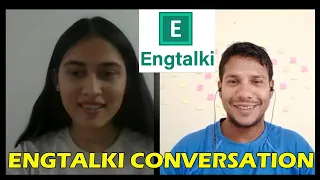 Engtalki Conversation|#Muskanmam|Online English Speaking Practice|Clapingo Conversation|#engtalki