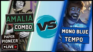 Karlov Manor Pioneer Decks! | 🔵Mono Blue Tempo🔵 v ⚫⚪🟢 Amalia  Combo⚫⚪🟢| Paper Pioneer Live S2 Ep 4