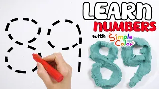 Learn numbers from 81 to 90 with the simplecolor channel | Learn numbers by reading them out loud