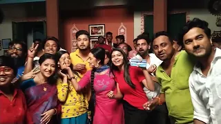 আদরের বোন | adorer bon serial 200 episode celebration | set visit AAJE BAAJE CREATION | sun bangla 💚