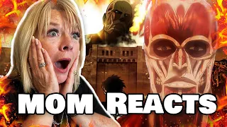 Mom REACTS To ATTACK ON TITAN OPENINGS 1-8 For The FIRST TIME!