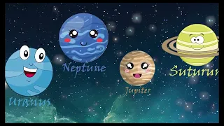 Planets Song | Planet SIZES for BABY | Funny Planet comparison Game for kids | 8 Planets sizes.