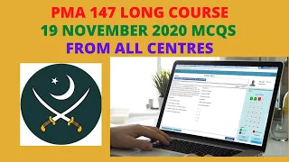 PMA LONG COURSE 147 initial test preparation online || 19 NOVEMBER 2020 TODAY'S MCQS SOLVED.