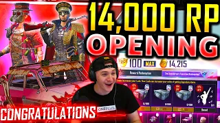 FREE MYTHICS?! MASSIVE ROYALE PASS CRATE OPENING (14,000 RP POINTS)