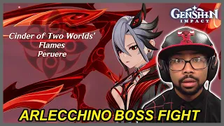 ARLECCHINO BOSS FIGHT REACTION! | Genshin Impact 4.6 Arlecchino Story Quest