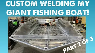 EXTRA WIDE 17' Custom Welded Boat Build - Part 2 of 3