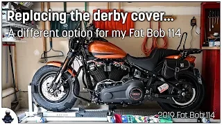 Harley-Davidson Fat Bob 114 Derby Cover Replacement - Using one from the 2019 Breakout instead