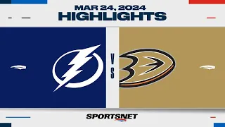 NHL Highlights | Lightning vs. Ducks - March 24, 2024