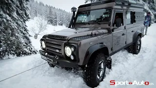 Dans la neige en Land Rover Defender - Duel intergénérationnel