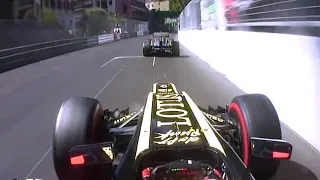 Kimi Räikkönen overtaking Nico Hulkenberg Onboard | Monaco GP 2013