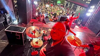 Acabei de termina - ao vivo DRUM CAM Paulo e Nathan TAPANTA BATERA (som click vs)