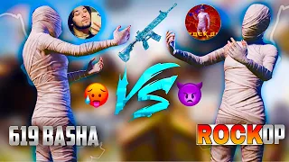 👿619 BASHA | VS ROCK OP | 🥵MOST DEMANDING 1v1 TDM MATCH full HEAVY SCENE🔥