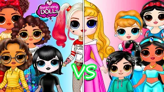 Encanto, Turning Red  and Harley Quinn vs Disney Clothes Switch Up - DIY Paper Dolls & Crafts