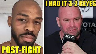 Jon Jones next morning update, Dana White scored it 3-2 for Reyes, Dominick reacts to TERRIBLE judge