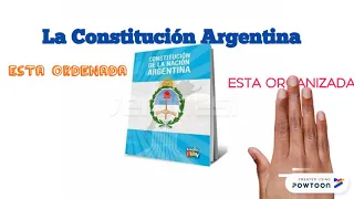 Estructura de la Constitución Argentina