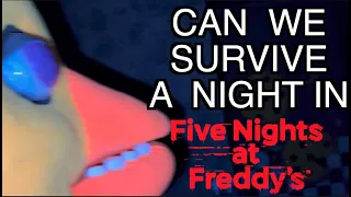 We Spent The Night In The Five Nights at Freddy's Set!