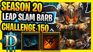 Season 20 Diablo 3 Challenge Rift 150 Leap Slam Barbarian Guide Diablo 3 D3 Season 20