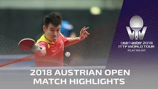 Kenta Matsudaira vs Liu Dingshuo | 2018 ITTF Austrian Open Highlights (Pre)