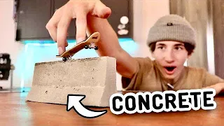 The Easiest D.I.Y Concrete Fingerboard Obstacles