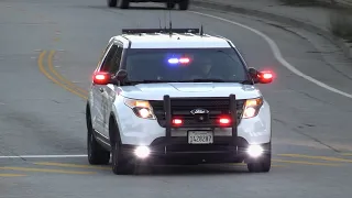 California Highway Patrol and Fire Trucks Responding Code 3 Compilation - Fall 2021