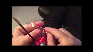 Continental Knitting using a Knitting Finger Ring