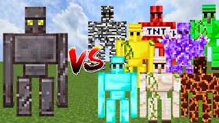 NETHERITE GOLEM vs ALL GOLEMS | Minecraft Mob Battle